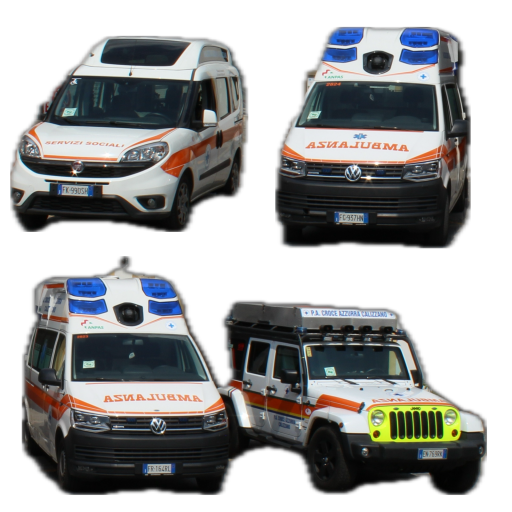 I mezzi a disposizione della Croce Azzurra Calizzano