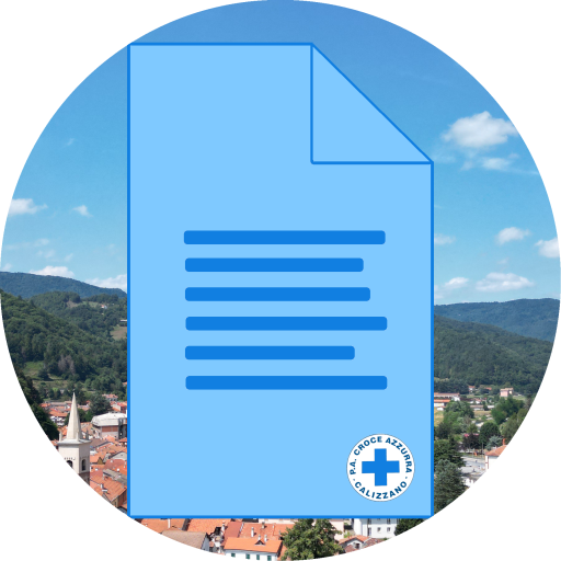 Logo statuto Croce azzurra Calizzano